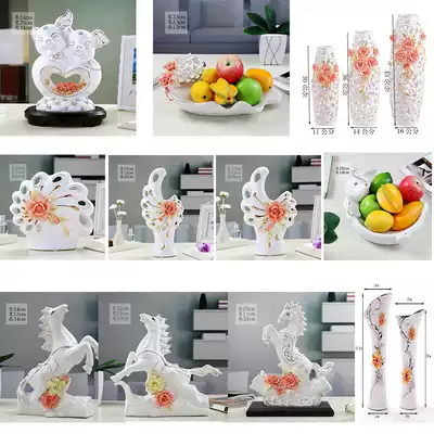 Ceramic Vase ornaments clearance creative European TV cabinet home living room wine cabinet porch modern decoration treatment
