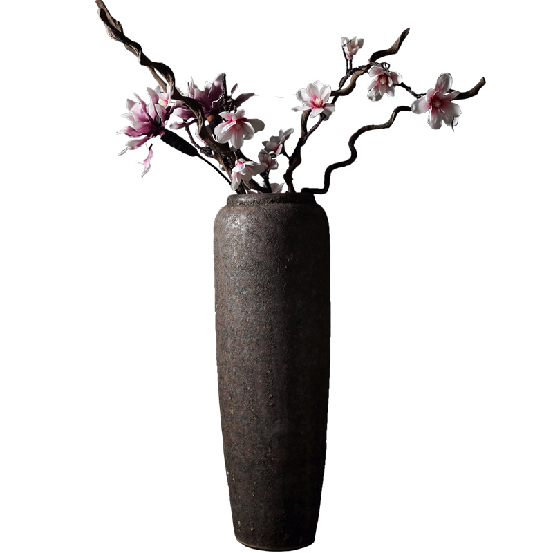 New Chinese style restoring ancient ways of jingdezhen ceramic POTS do old ceramic flower implement sitting room put dried flowers of large vases, coarse pottery furnishing articles