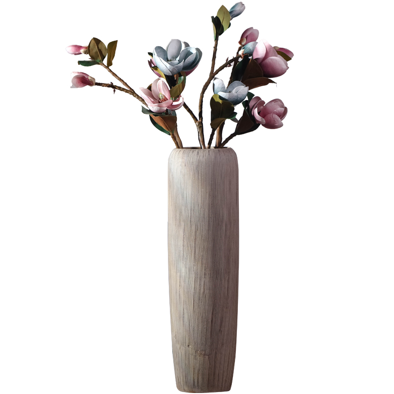 Jingdezhen ceramic vase Chinese style restoring ancient ways is the sitting room porch large landing simulation flower flower arranging dried flowers suit furnishing articles