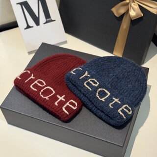 /The Value of Life/ Korean Independent Designer Create Solid Color Knit Hat for Women, Thickened Winter Hat for Men