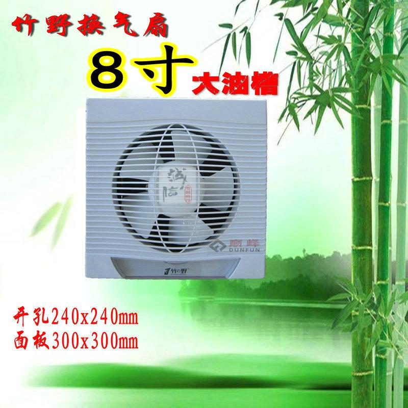 Takeno ventilation fan Powder room exhaust fan exhaust fan 8 inch silent wall-type window-type kitchen fume fan