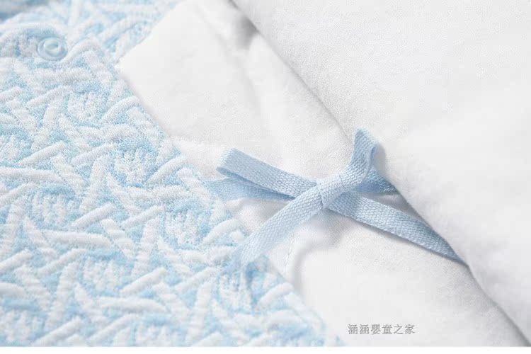 Quần áo sơ sinh cotton ấm cho bé tu sĩ phù hợp với jumpsuit 0-3 tháng áo choàng cotton mùa thu đông bộ body suit