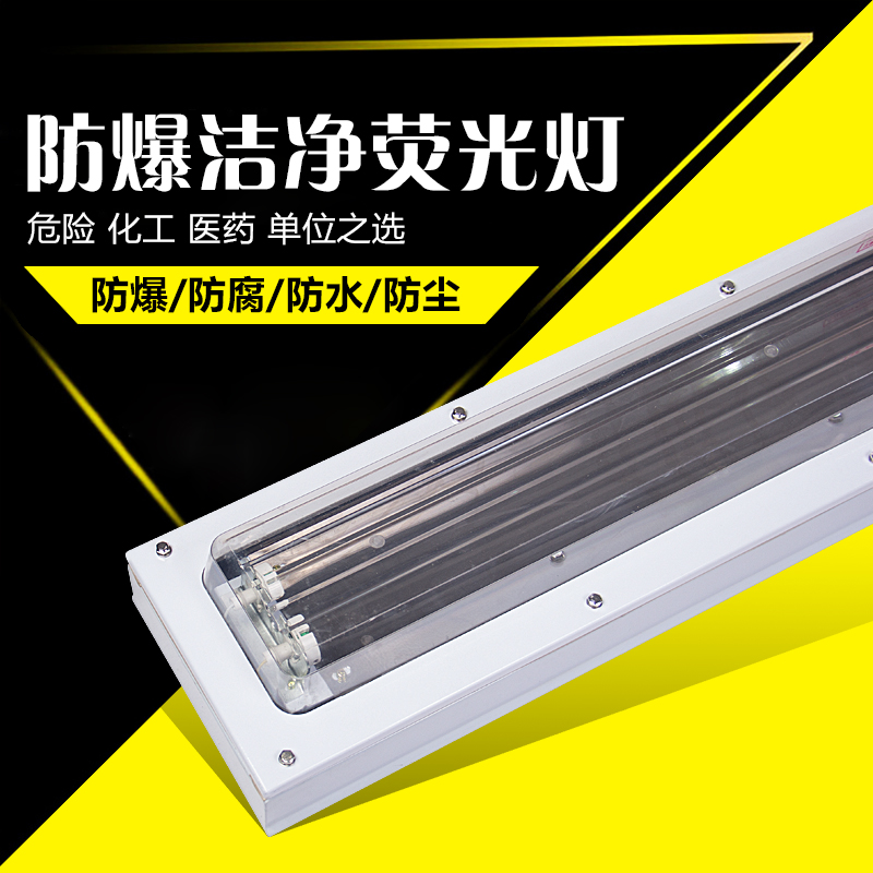 LED explosion-proof purification lamp Paint room three anti-lamp surface installation moisture-proof waterproof fluorescent lamp 60*60 anti-corrosion lamp