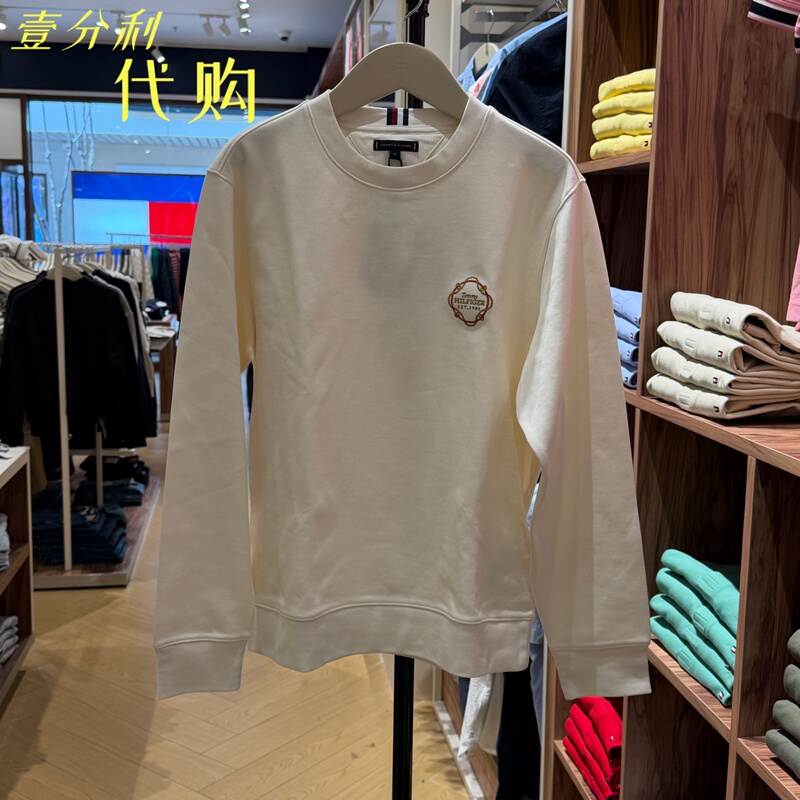 Tommy Hilfiger Men's Round Neck Pullover Sweatshirt Mw38046 Tag Price 1590
