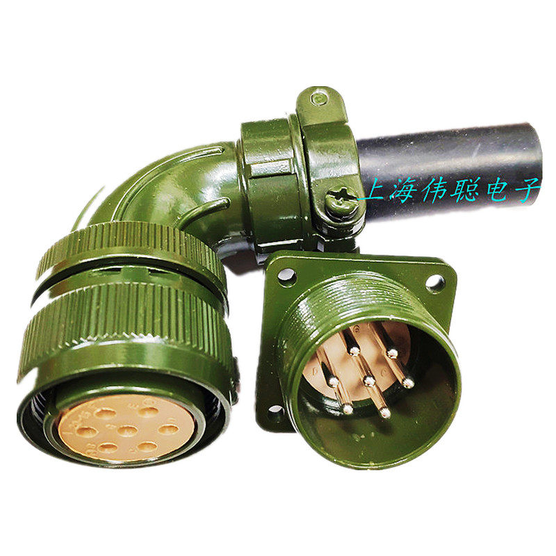 7-core aviation plug MS3106A20-15S7 hole servo motor connector encoder waterproof connector 12A