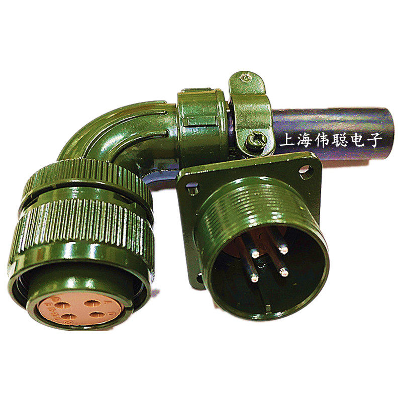 US military standard aviation plug 18-10S4 core 4 holes 4P servo motor waterproof joint encoder Panasonic socket