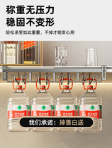 Wine glass placement rack red shelf upside-down wine cabinet without punching goblet storage rack home hanging light luxury high