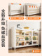 Youqin Kitchen Storage Rack Slate Sideboard Storage Cabinet Tempered Glass Multifunctional Workbench Wall-Mounted Storage Cabinet