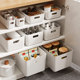 Desktop storage boxs snacks cosmetic sundries storage basket home kitchen organizer wardrobe storage basket box