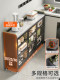 Youqin Kitchen Storage Rack Tempered Glass Slate Dining Side Storage Cabinet Multi-Functional Workbench Wall-Mounted Storage Cabinet