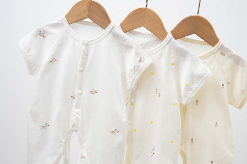 Summer Pure Cotton Cardigan Homewear Children's Jumpsuit — 23