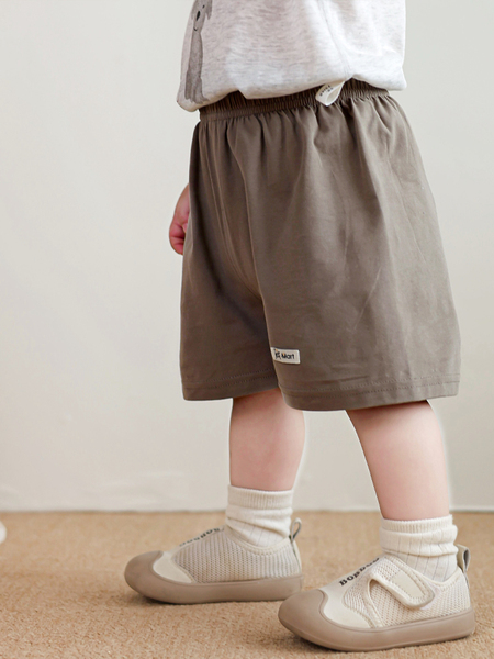 Summer Kids Shorts Men's and Women's Baby Thin Pure Cotton Casual Fifth Pants Middle Pants Baby Home Open-Seat Pants 0-3 — 3