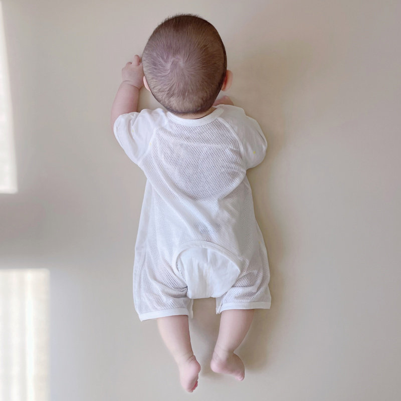 Summer Pure Cotton Cardigan Homewear Children's Jumpsuit — 7