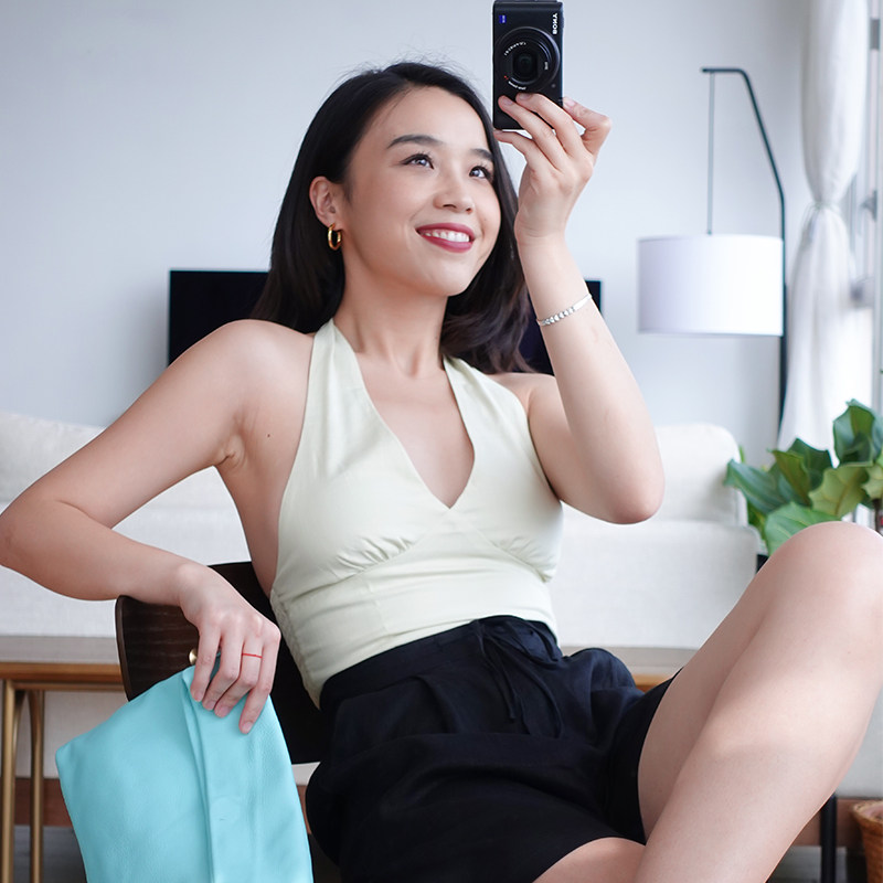 thecherrypie 21 summer vacation style simple and sexy V-neck backless straps hanging neck sleeveless vest women