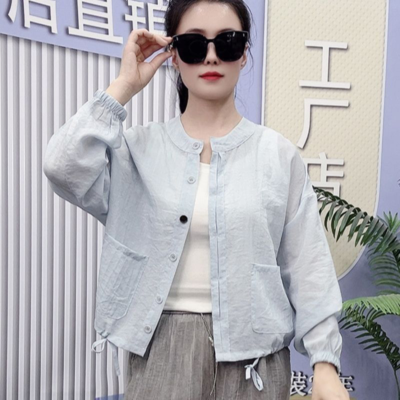 Middle-Aged Mother's Sun Protection Clothing, Women's Summer Lightweight Loose-Fitting Top, Casual Cardigan, Hooded Jacket for Middle-Aged and Elderly People Middle-Aged Mother's Sun Protection Clothing, Women's Summer Lightweight Loose-Fitting Top, Casual Cardigan, Hooded Jacket for Middle-Aged and Elderly People