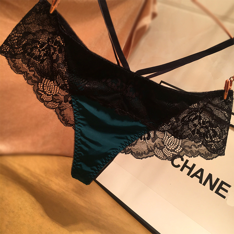 Châu Âu và Hoa Kỳ sang trọng quyến rũ ren bên phối cảnh nóng gợi cảm thongs T quần cotton đáy 裆 đồ lót phụ nữ quần lọt khe nam cotton