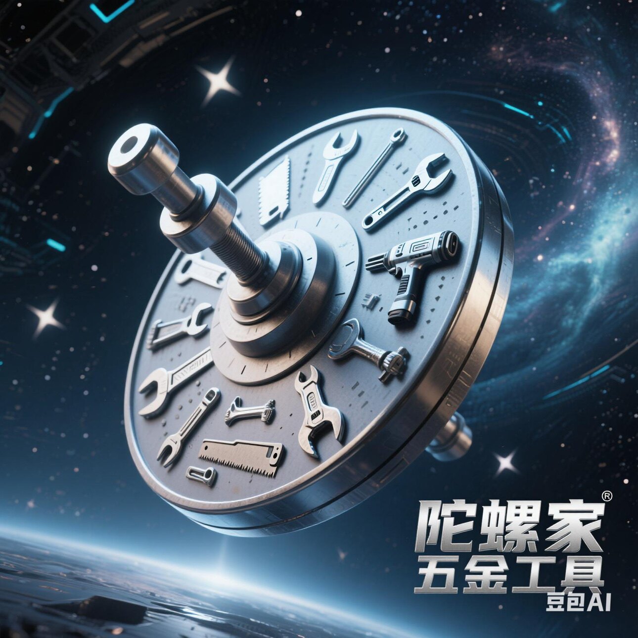 陀螺家的五金工具的LOGO