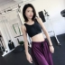 Annerun phía trước zip yoga vest nữ chống sốc chạy tập hợp rập khuôn đồ lót thể thao bra bra bra