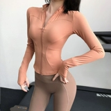 Одежда для йоги, спортивная дорожная куртка, лонгслив для спортзала, новый цвет, облегающий крой