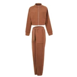 annerun Спортивный костюм, дорожный комплект, одежда для йоги для отдыха для спортзала, в корейском стиле, оверсайз, для бега