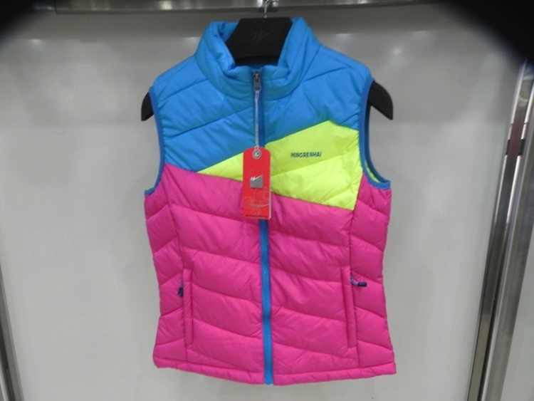 Authentic đôi sao mùa đông cotton vest nữ thể thao cotton giản dị vest ấm áp vest gió áo phao sát nách nam