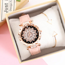 Lucky watch actress empty net red with diamond Korean edition student waterproof 2019 Korean edition fashion trend lady