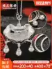 Shunqing Silver Tower 999 foot silver baby bracelet long life lock Sterling silver five-piece set baby year-old full moon silver gift
