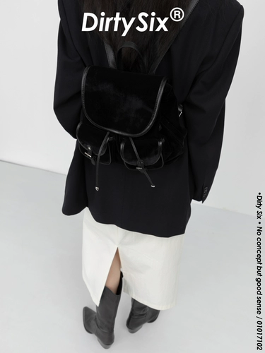 Dirtysix•Original Gothic Regal брюки с несколькими карманами и бархатным рюкзаком в стиле ретро