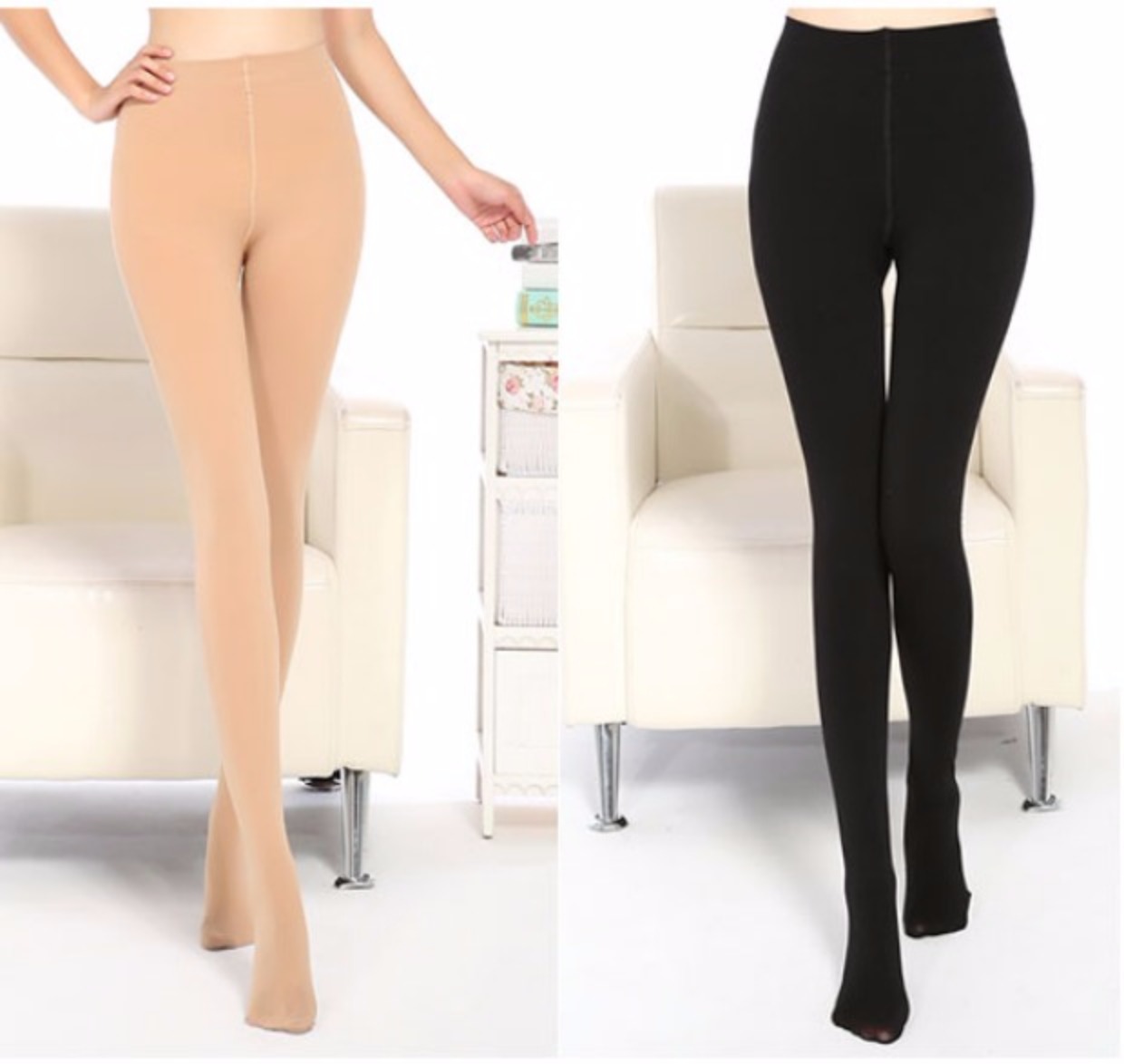 Mùa xuân và mùa thu quần áp lực phụ nữ mặc vớ massage chân tất vớ và chân quần lửng chân tạo hình xà cạp tất giả bốt