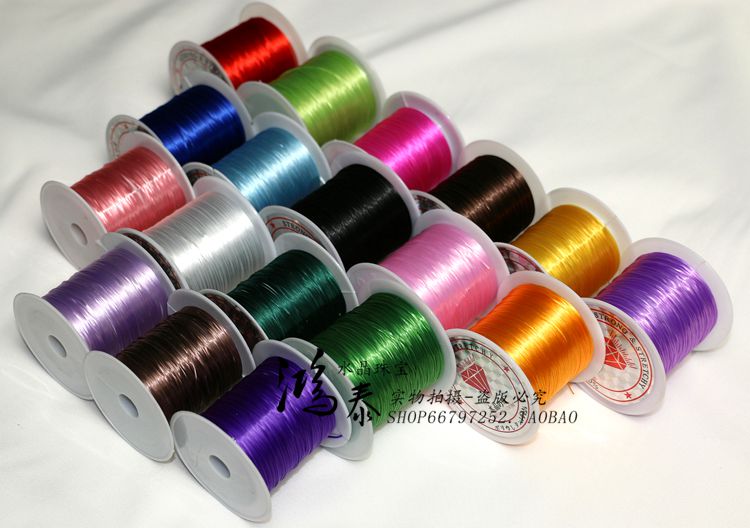 Nhập khẩu tinh thể dây đàn hồi tốt da đàn hồi dây trang sức tự làm với vòng tay handmade đính cườm - Vòng đeo tay Clasp vòng tay đẹp