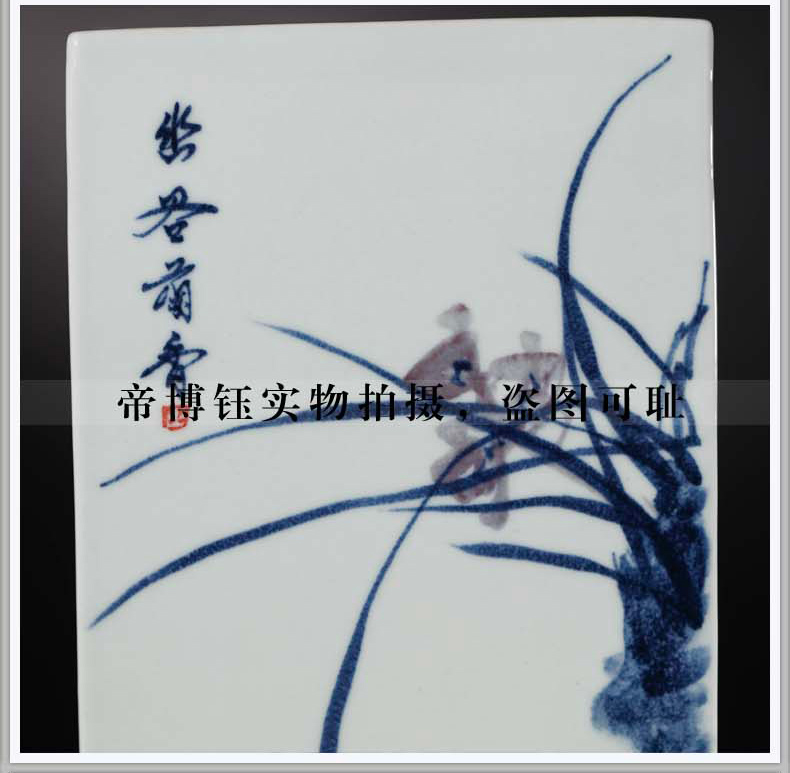 Jingdezhen blue and white by patterns of hand - made ceramics of large vases, flower arranging and calligraphy scrolls cylinder furnishing articles