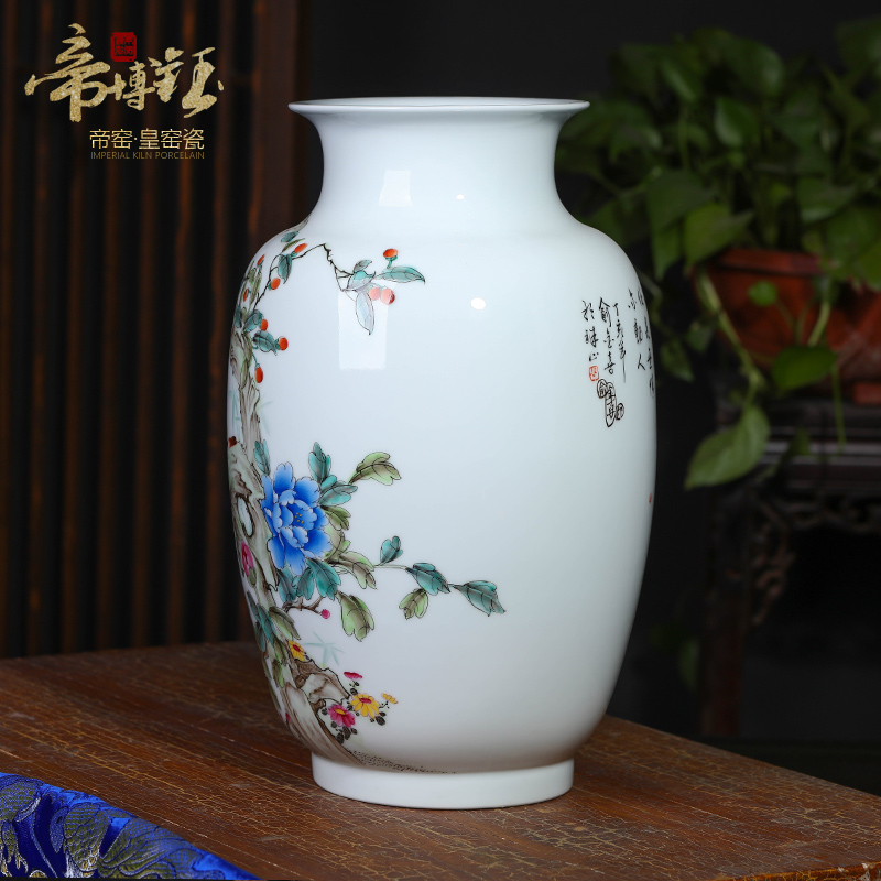The Master of jingdezhen ceramics hand - made pastel sound spring figure idea gourd vases, modern household adornment handicraft furnishing articles
