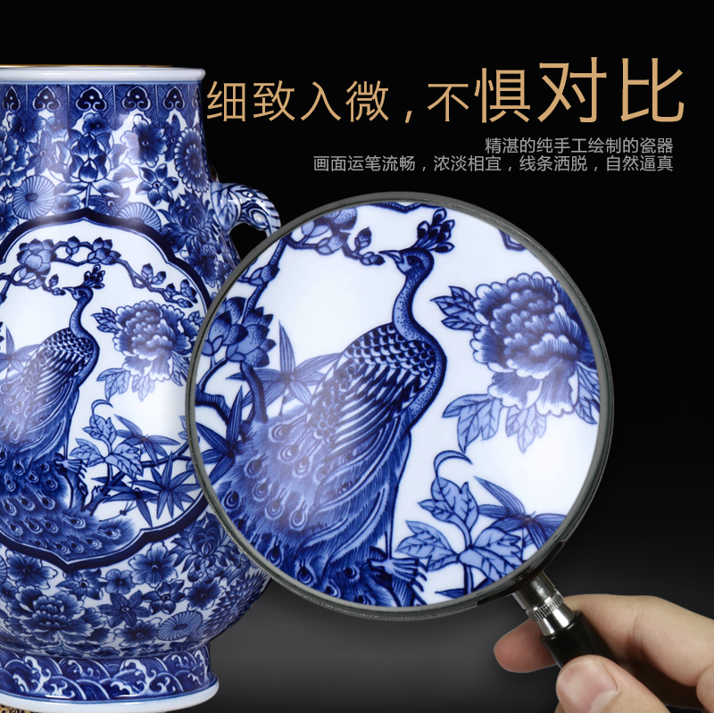 Antique hand - made porcelain of jingdezhen ceramics have the flowers and birds sitting room adornment of Chinese style household furnishing articles