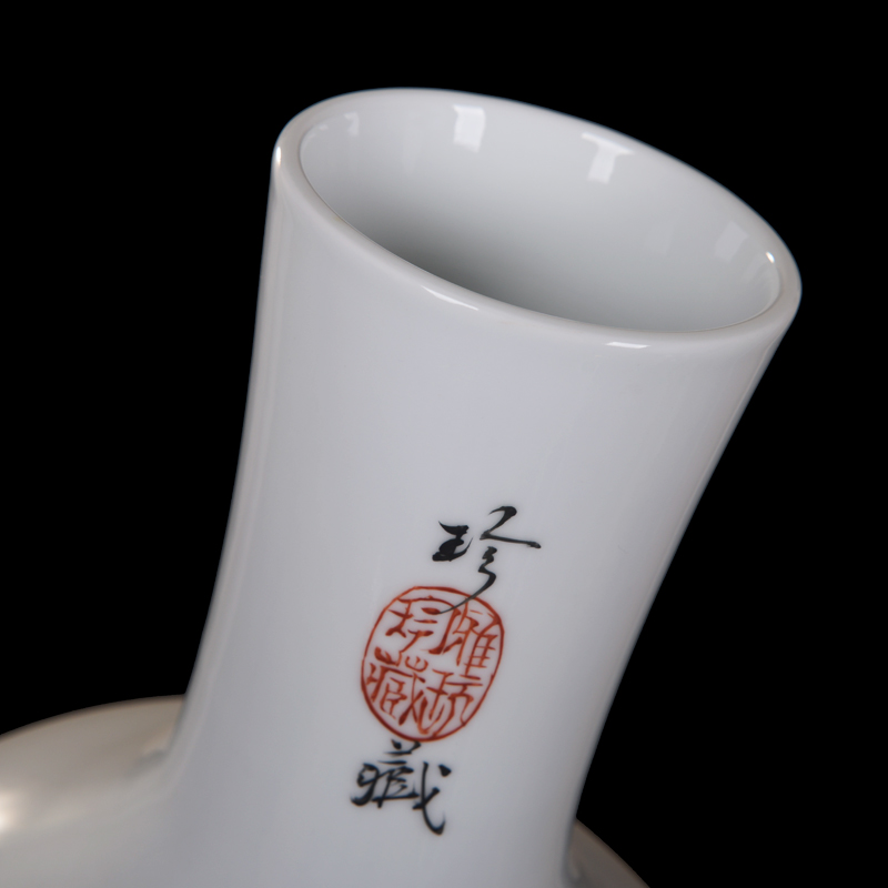 Jingdezhen ceramics powder enamel notes tong prosperous celestial vase hand - made vases sitting room home handicraft furnishing articles