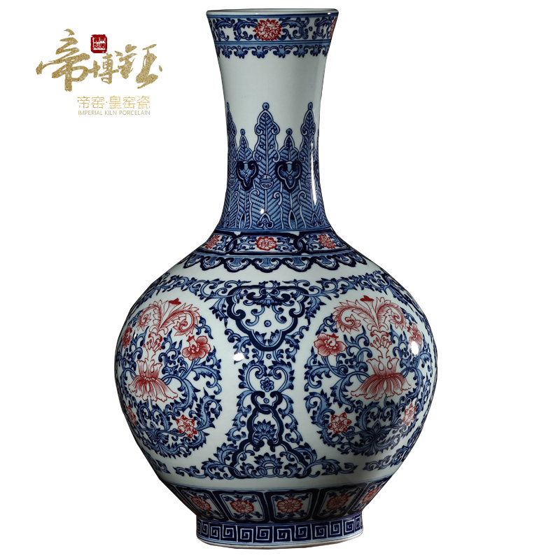 Jingdezhen ceramic vases, antique hand - made porcelain youligong sitting room of modern Chinese style decoration decorative furnishing articles