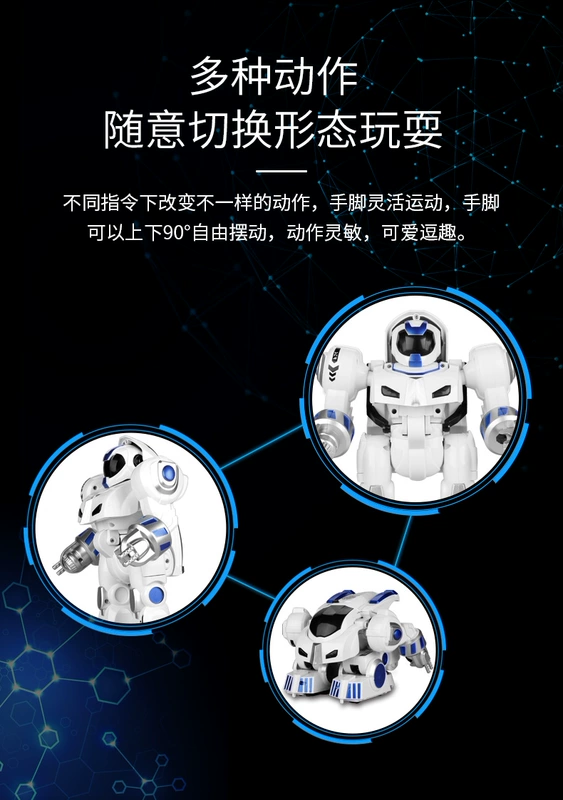 Biến dạng thông minh điều khiển từ xa xe ngựa robot công nghệ cao sạc xe lập trình câu đố đồ chơi trẻ em cậu bé - Đồ chơi điều khiển từ xa