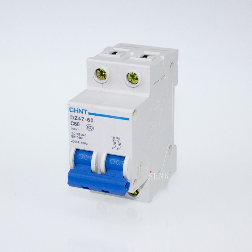 Zhengtai Air Open Low Pressure Air Switch DZ47 Series Home C Type 2P 60A Small Breaker