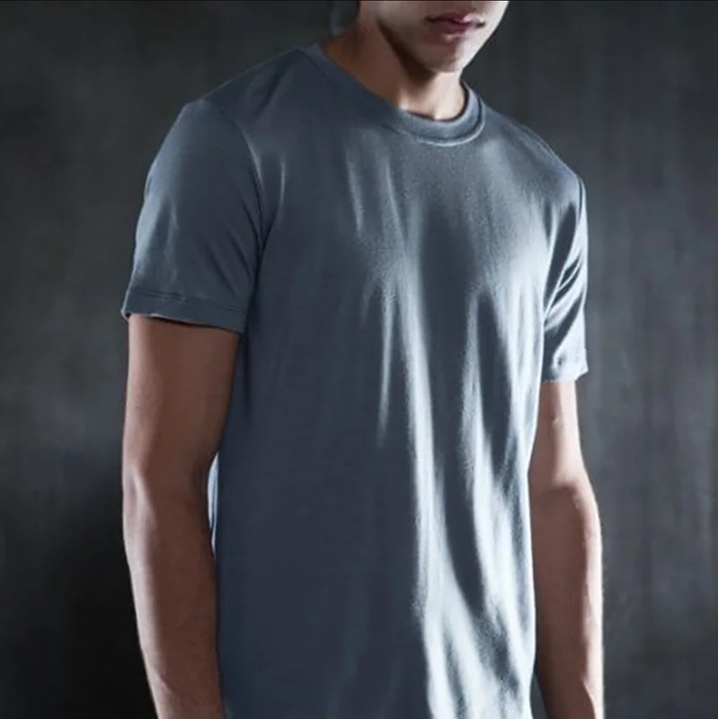 Four-Season Merino Wool Quick-Drying T-Shirt for Men, Short-Sleeved, Round Neck, Outdoor Sports, Odor-Resistant, Breathable, European Size, Oversized Four-Season Merino Wool Quick-Drying T-Shirt for Men, Short-Sleeved, Round Neck, Outdoor Sports, Odor-Resistant, Breathable, European Size, Oversized