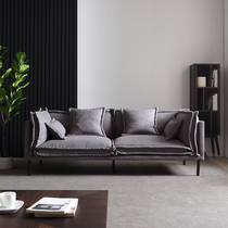 Such as Enimagery Modern Pole minimalist Industrial Style Three-four Composition Grey down Down Fabric Sofa Designer 85
