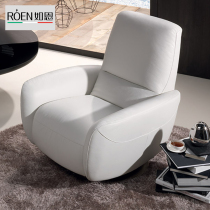 Such As NItaly Modern Minimalist Style Head Layer Full Dermis Feature Single Place Sofa Owner Chair Lunch Break Deck Chair