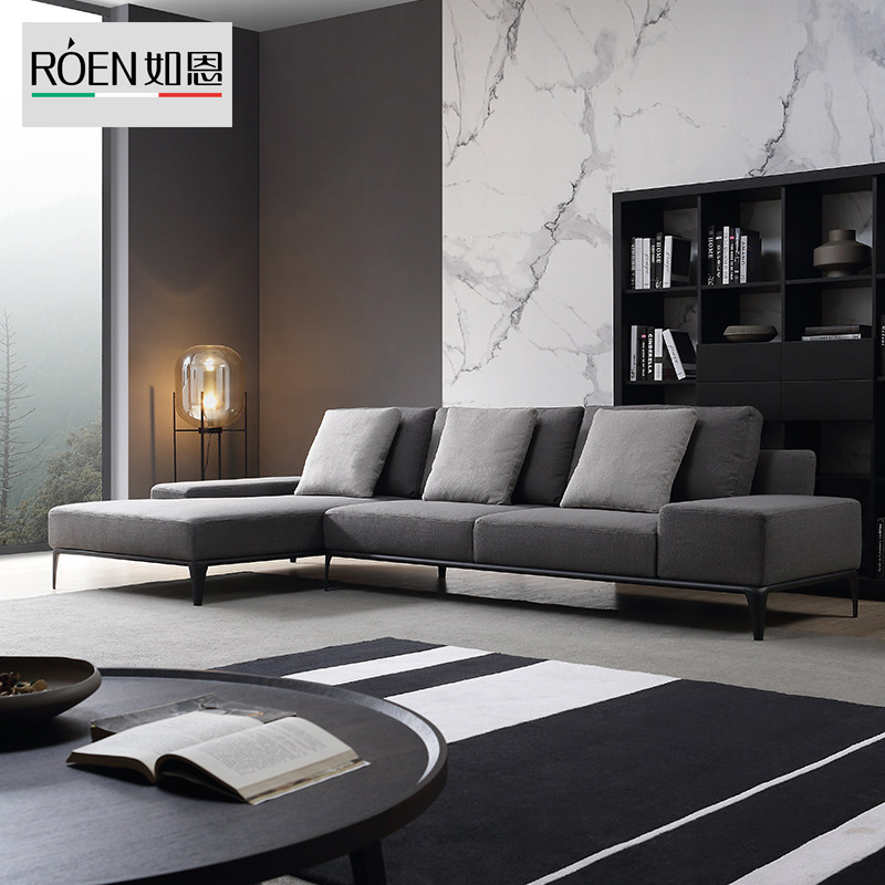 Such as Enkyi sofa small family type modern triple Lady Combined Living Room corner feather sofa CB 29