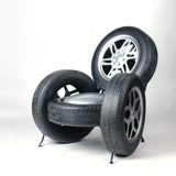 Американское ретро железное шин диван