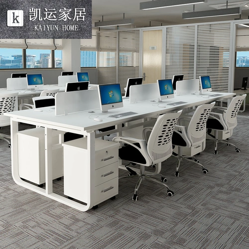 U -shape Сотрудники экранируют офисную мебель для компьютерного стола и комбинация стула 2/4/6 Люди ставят простоту и современный офисный рабочий стол