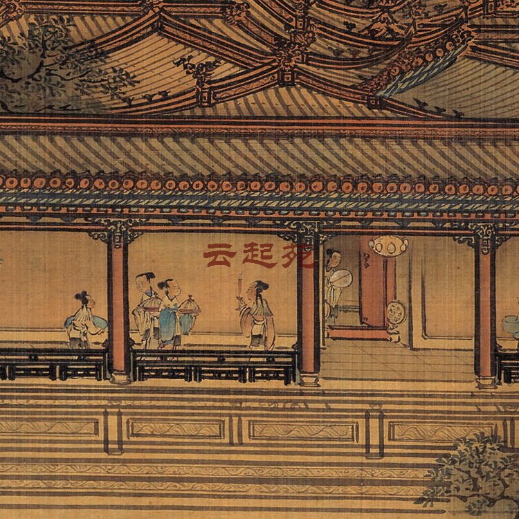 Qing Yuan Yaohan Palace Autumn Moon Map Z II HD Electronic Picture 127M Decoration Promotional Material