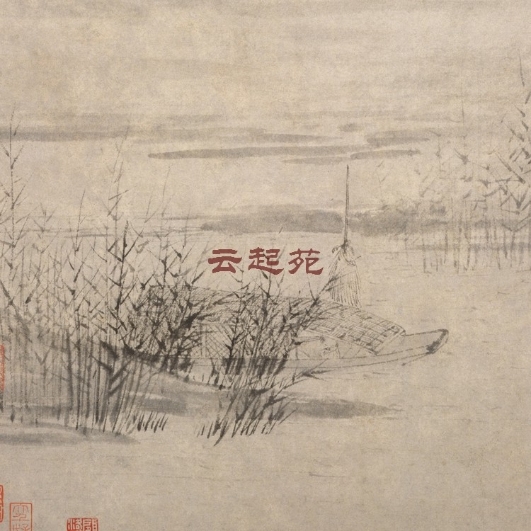 Ming Tang Yin Reed Through the Drunk Fishing Tuz Z High-definition Electronic Photo 6M Decorative promotional material