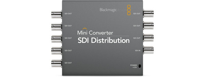 The BMDMini Converter SDI Distribution converting box can be output for eight-way films