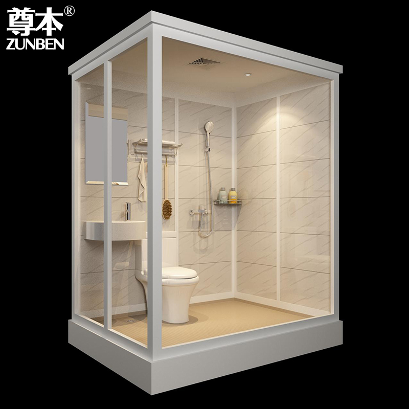 SMC overall bathroom integrated shower room Japanese overall bathroom room with rural bathroom