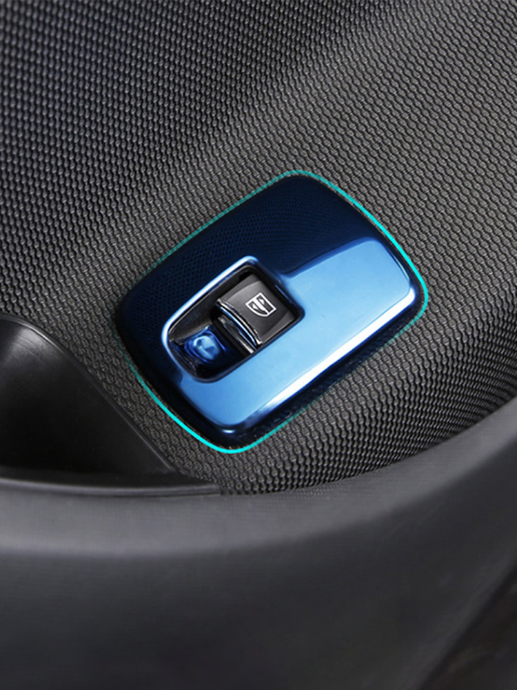 Mercedes new smart modified glass window lift button decorative patch car door interior key accessories