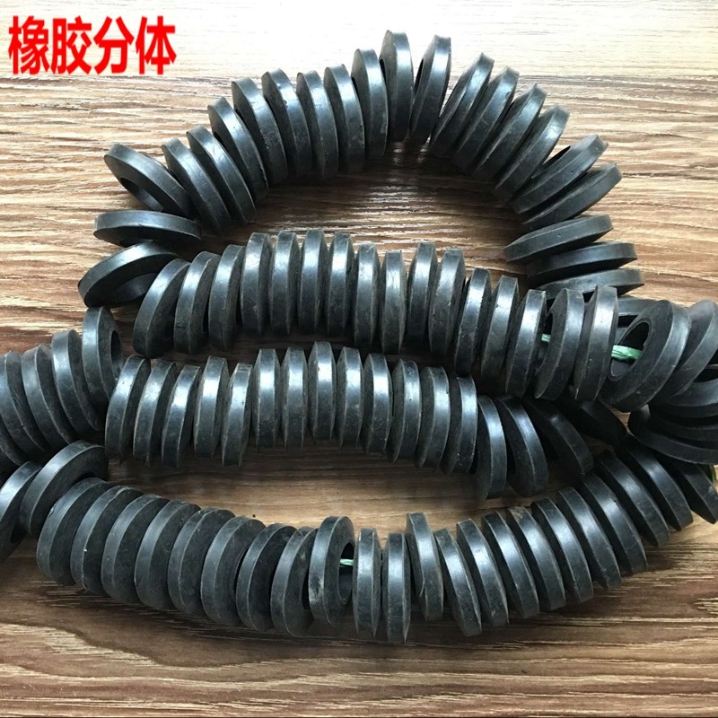 Black rubber elastic ring two-piece combined cushion coupling stud pin sleeve rubber sealing ring quick pick up cushion cushion