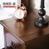 Jane tấm nhà đẹp gỗ tủ khóa tủ đầu giường phòng ngủ đầu giường nhỏ tủ Bắc Âu Mỹ walnut - Buồng tủ nhựa 3d Buồng
